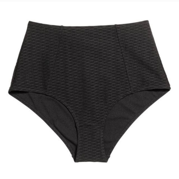 H&M Black Jacquard Top and Bottom Bikini Set | 34B and Size 8 - Picture 6 of 13